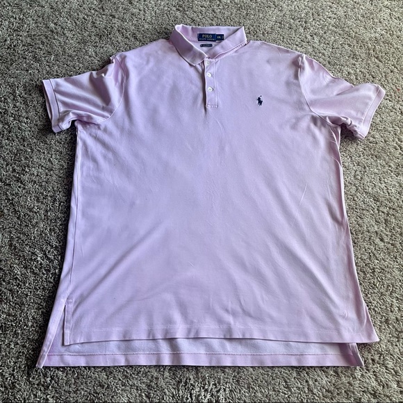 Polo Ralph Lauren Other - Polo by Ralph Lauren Pink Stretch Mesh Polo Shirt; SZ XXL; Pre-Loved Condition